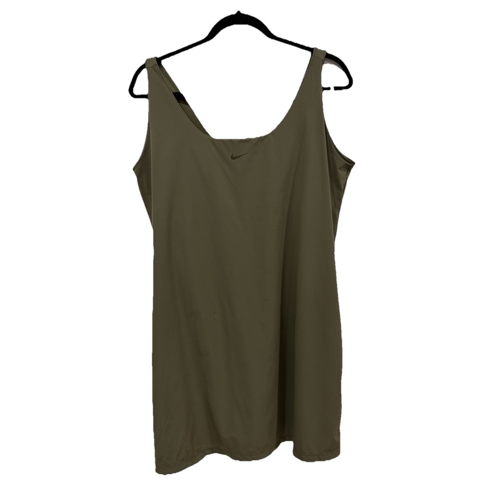 Womens Nike Bliss Luxe Tennis/Training Dress 2-in-1 Olive Size X-Large Xlโ